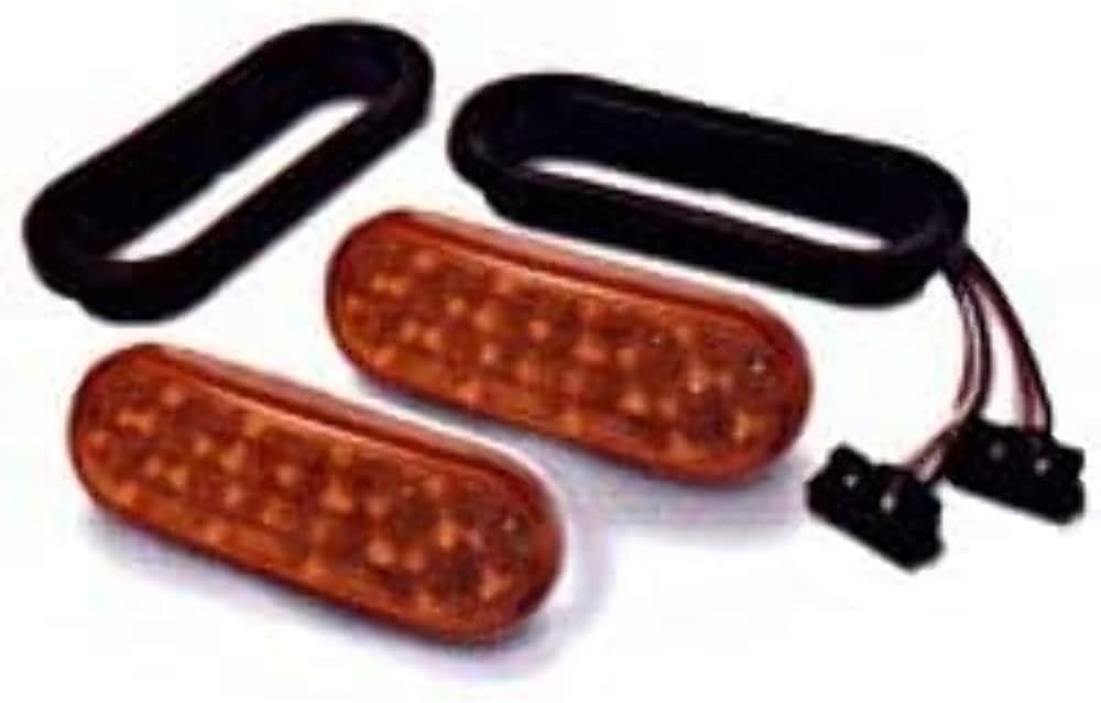 Custer CPL65A-STR Oval Amber Self Contain LED Strobe Light Kit