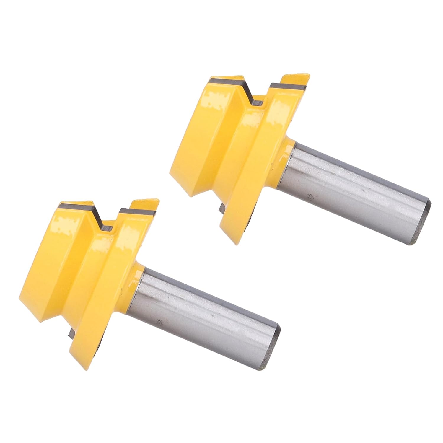 Octahedral Tenon Router Bit, Tungsten Carbide Milling Cutting Machine, 45 Steel , PTFE Coated, 1/2in Shank for Woodworking Tenon and Plywood Applications