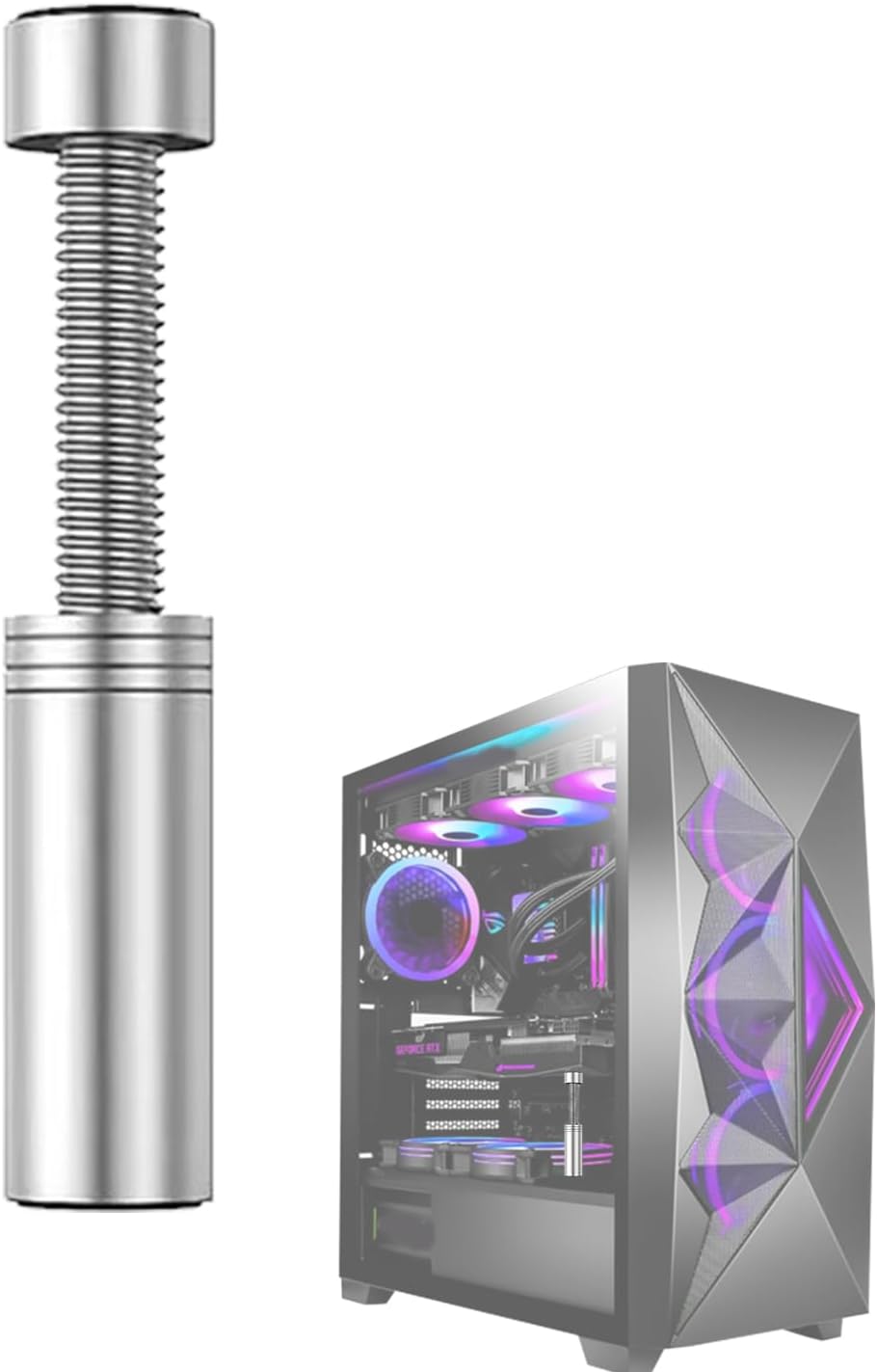 zwxqe GPUサポートブラケット - 垂れ下がり防止安定合金GPUスタンドブラケット