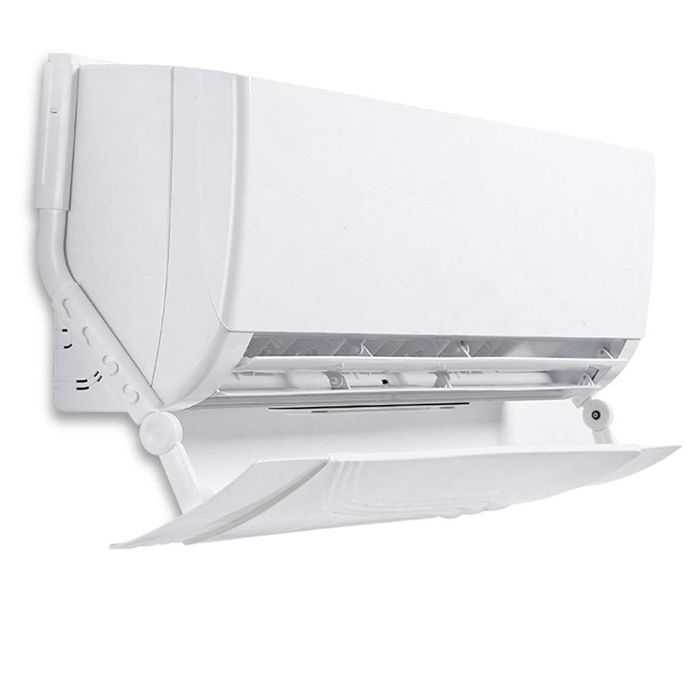 Anti Direct Blowing Air Conditioner Wind Deflector Air Guide Cover Adjustable Scalable Baffle White