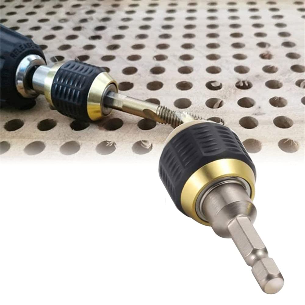 Hexagon Shank Quick Coupling Quick-Change Adapter for Electric Drill, Manual Carbon Steel Tool
