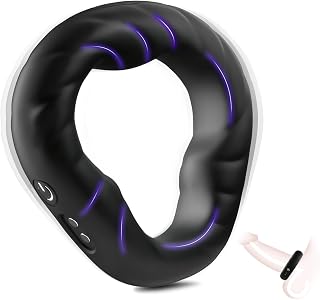 Anneau Penien - Anneau Vibrant Sextoyse Homme Sex,10 Modes Sextoyse Homme Sex Toys, Anneaux de Pénis Sextoyse Couple Plaisir, Sex Toyspour Pour Homme, Anneau Vibrant Pénis Clitoridienne