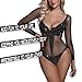 Famstar Sexy Lingerie for Women Naughty Sparkle Rhinestone Set Bodysuit Outfits Teddy Erotic Mesh Women’s Lingerie