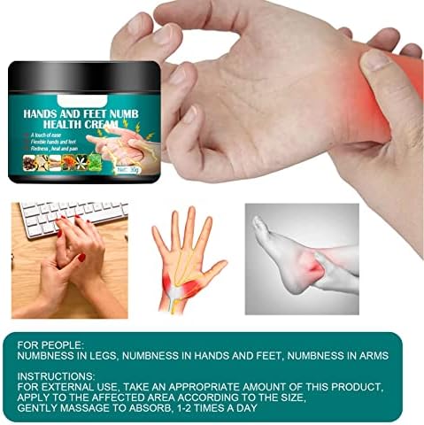 Cream for Hands and Feet,1.1oz Nerve Pain Relief Cream, Neuropathy Nerve Relief Cream Suitable for Neuropathy Pain Relief Hand Foot Cream Gentle Natural Ingredients Easy to Absorb