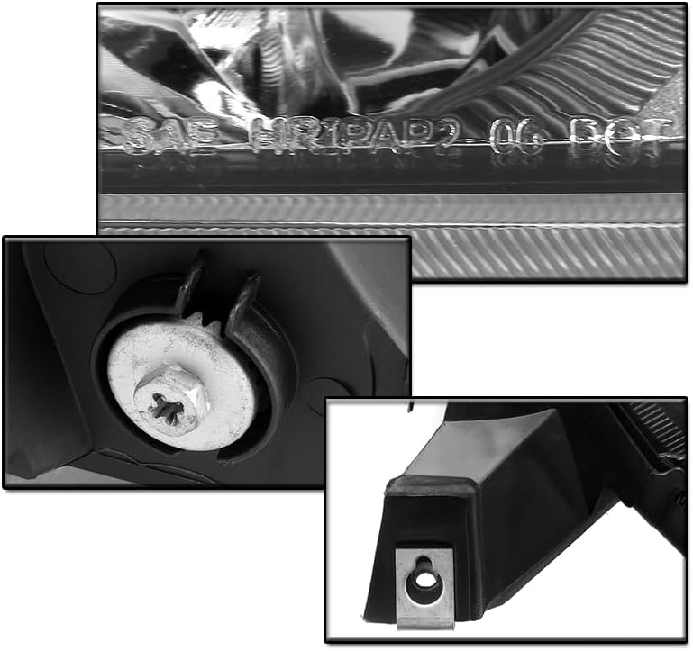 Replacement Chrome Headlight Headlamp Lamp Driver Side Compatible with 2006-2010 Toyota Sienna