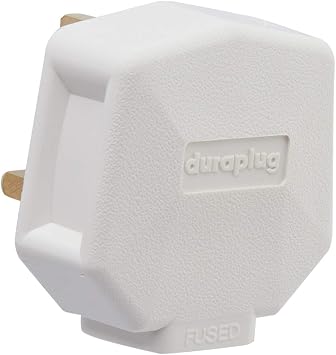 Duraplug 13 Amp Rubber Plug Fitted with 13A Fuse