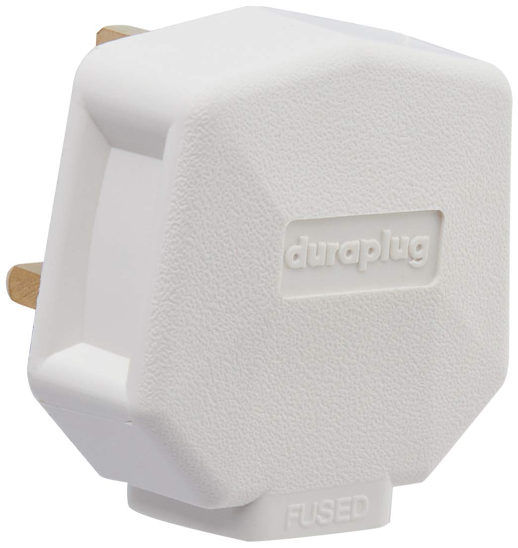 MK Electric Duraplug 13 Amp Rubber Plug Fitted with 13A Fuse