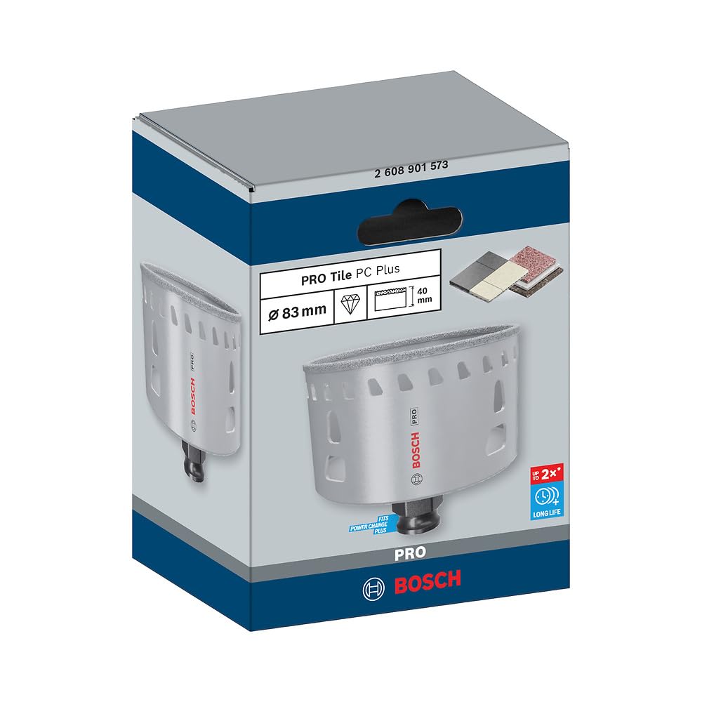 Image secondaire de Scie Trépan Bosch PRO Tile 83 mm - Accessoire Perceuse pour Carrelage et Verre