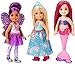 Barbie Dreamtopia coffret 3 mini-poupées Chelsea, en tenues de princesse, sirène et fée, jouet pour enfant, FPL86