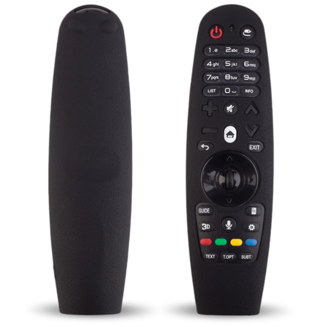 Custodia protettiva in silicone per telecomandi LG TV Glow in The Dark, cover remota per MR650, MR600, MR18BA, MR20BA, MR19BA (blu brillante) - [2 confezioni