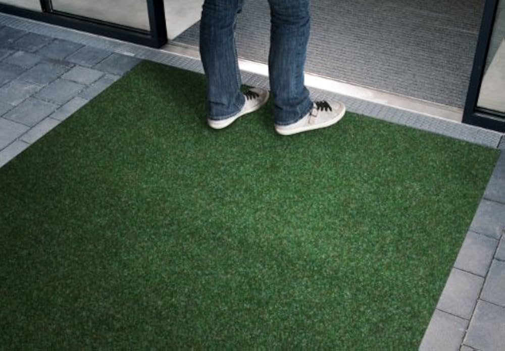 casa pura - Evergreen Grastapijt | kunstgras met drainagenoppen | 1,33 x 4,00 m | groen