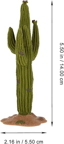 Miniatura 2 de Figura de cactus de resina, decoración de cactus en miniatura, escultura de cactus suculentas, modelo de planta de cactus artificial, estatua