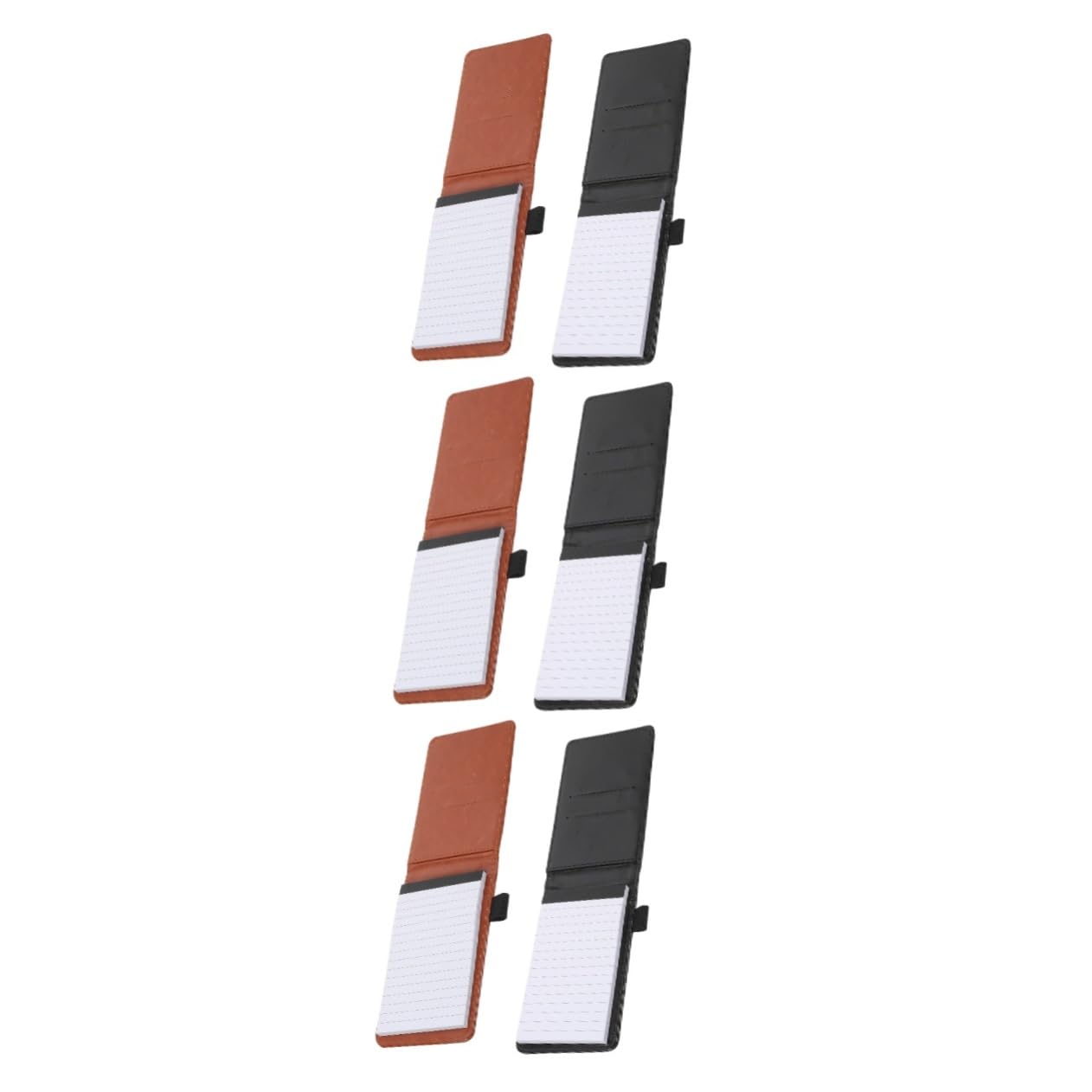 HOMSFOU 6stücke Lined Notepads Business Notebooks Pu Tragbare Notizblöcke Für Studenten Lehrer Und Dekorative Notizbücher