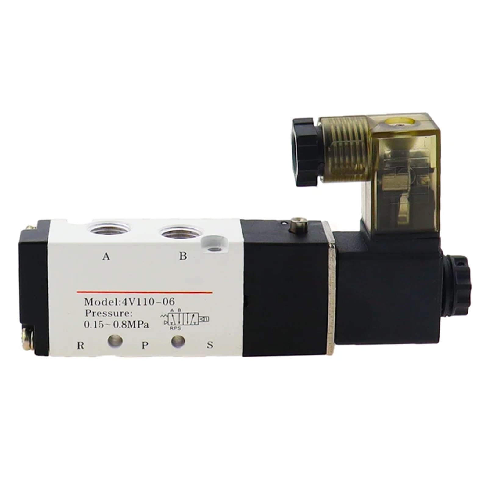 4V110-06 5-drożny 2-pozycyjny pneumatyczny zawór elektromagnetyczny DC 24 V 12 V AC 110 V AC220 V (Ac 220 V)