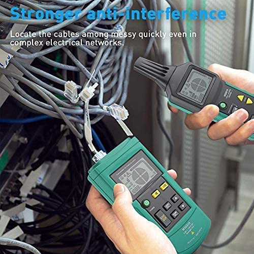 Cercatore di Cavi MS6818 36V-400 V AC/DC Rilevatore Cavo Filo Sotterraneo Metal Tube Detector Tester Line Tracker Localizzatore di Cavi Cable Finder Rilevatore Tubi E Cavi Elettrici