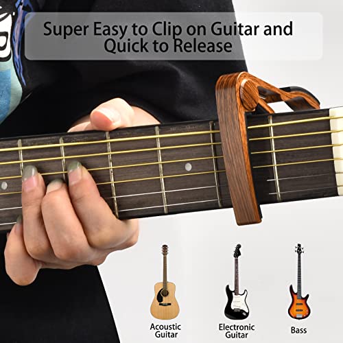 image for DOMMI Guitar Capo, Guitar Picks, Guitar Accessories with Guitar Tuner,