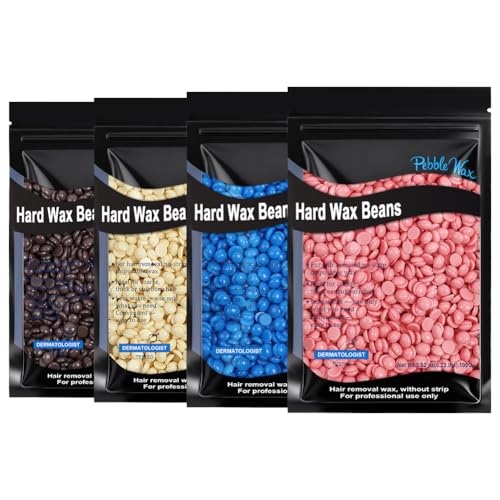 Beugo Perlas de Cera para Depilación, 400g, Cera depilatoria en perlas Sin Bandas, Sin Dolor, Brasileño, Suave y Eficaz, para Cuerpo, Cara e Ingles, Mujeres y Hombres, Rosa, A