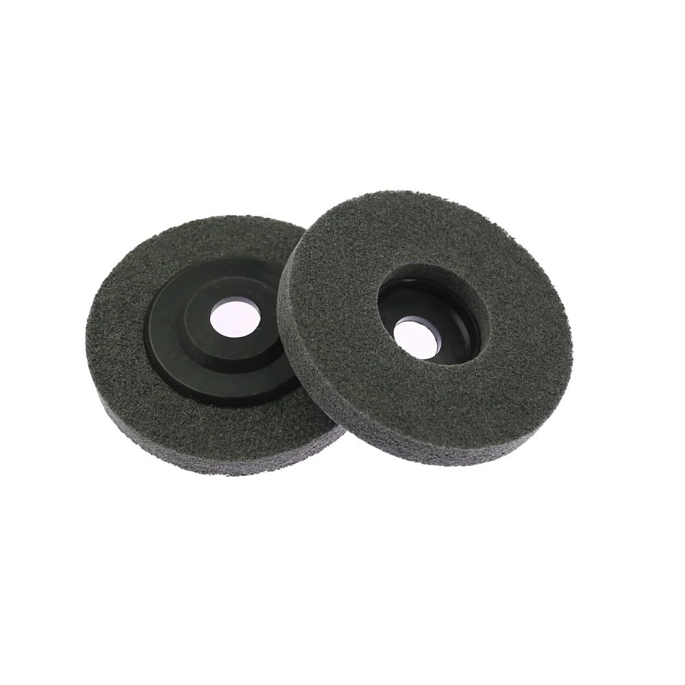 10 Discos de Amolado de Nailon de 115/100 Mm, 7P, 180#, Rueda de Aletas para Acabado de Metal Y Pulido de Madera en Amoladora Angular./100 * 12 * 16Mm