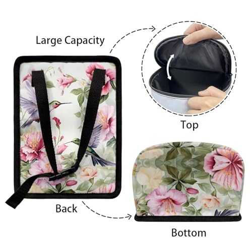 Image of DISNIMO Hummingbird Floral Car Trash Can Easy-to-Install Car Accessory Interior, Western Aztec Leak-Proof Car Garbage Can Bin Organizer Storage Bag for the Back Seat of Any Cars, Sedans, SUVs & Trucks