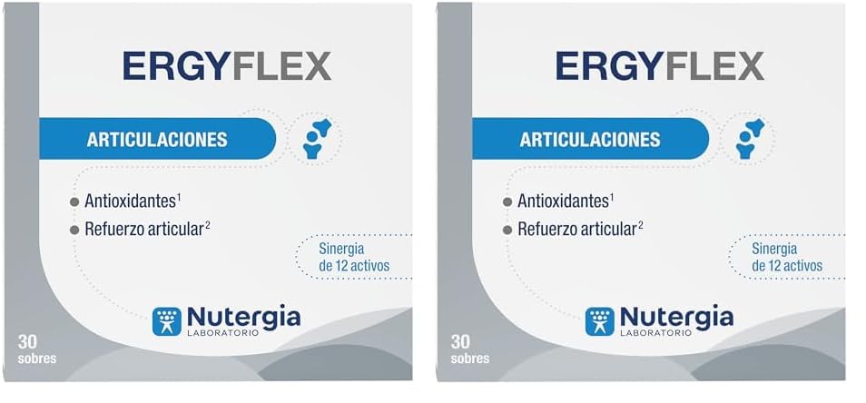 Nutergia - ERGYFLEX, en polvo, 30 sobres (Paquete de 2)