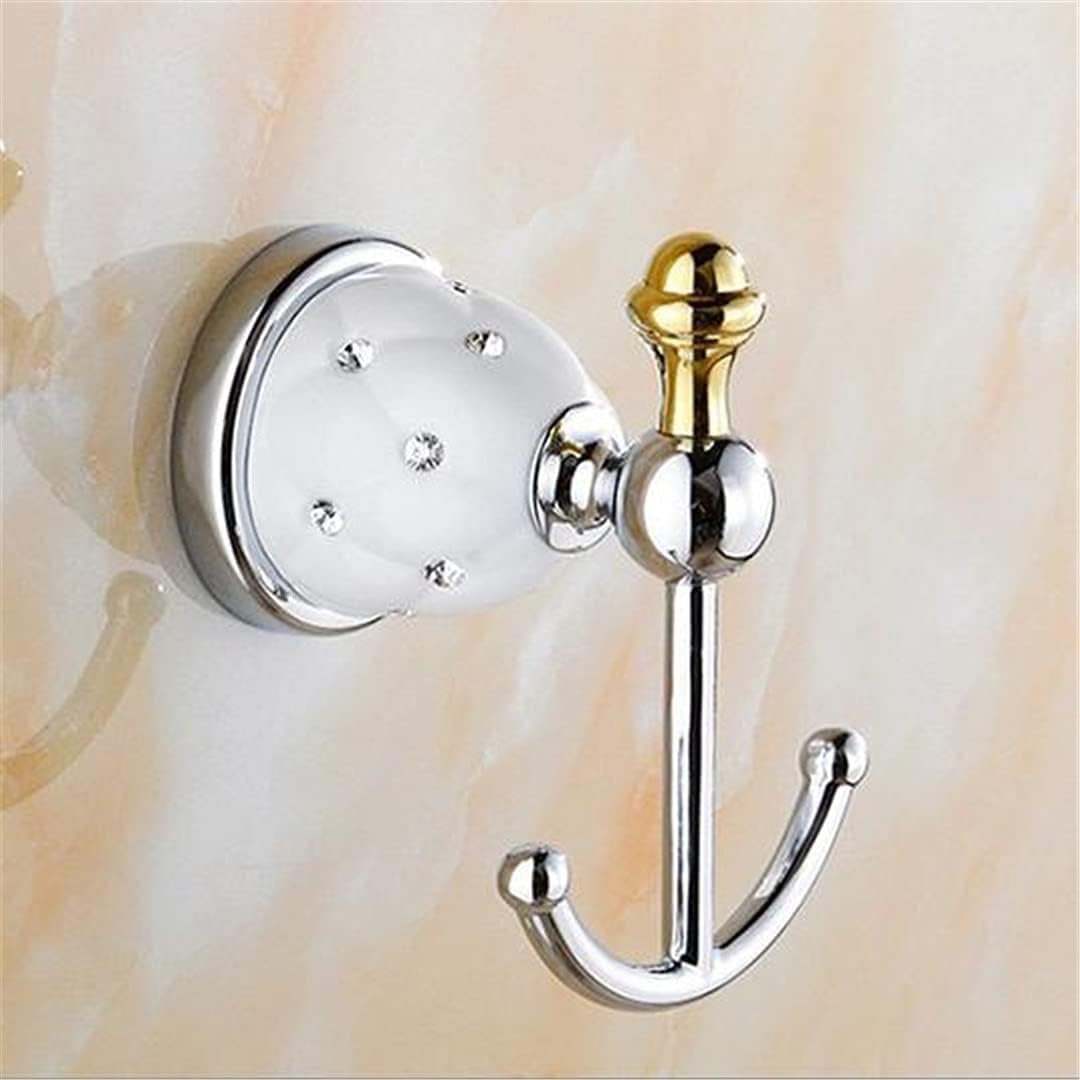Crystal Chrome Bathroom Accessories Sets Brass Bathroom Hardware Set Silver Polished Modern Wall Mount Towel Ring