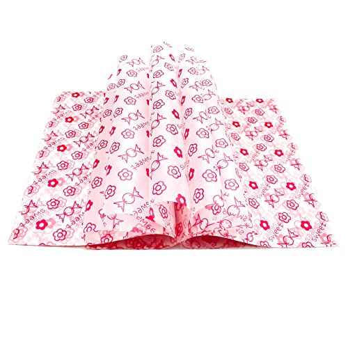 Wax Paper Sheets Deli Wraps Basket Liners Deli Paper Wax Paper Sq. Baking Paper Coloured Parchment Paper Greaseproof for Meals,Handmade Cleaning soap,Cookies and Carmels (100 sheets, Sweet)