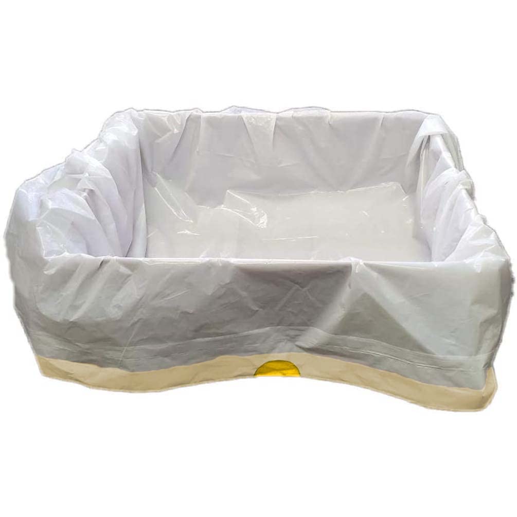 20 Pcs Cat Litter Liner, Jumbo Cat Litter Pan Liners, Easy Clean, Leak Proof, Strong, With Drawstring(100" x 100")