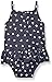 Calvin Klein Baby-Girls Printed Knit Denim Sun Suit with Headband, Blue, 6-9 Months