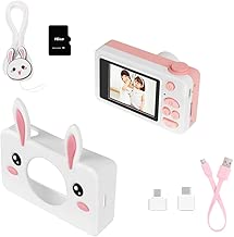 Almencla Kids Mini Digital Camera Cute Cartoon Cam 1080P Toys Children Birthday Rabbit case Almencla Kids Mini Digital Camera Cute Cartoon Cam 1080P Toys Children Birthday Rabbit case