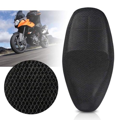 Funda de asiento moto de tela malla resistente para cojín de scooter 3