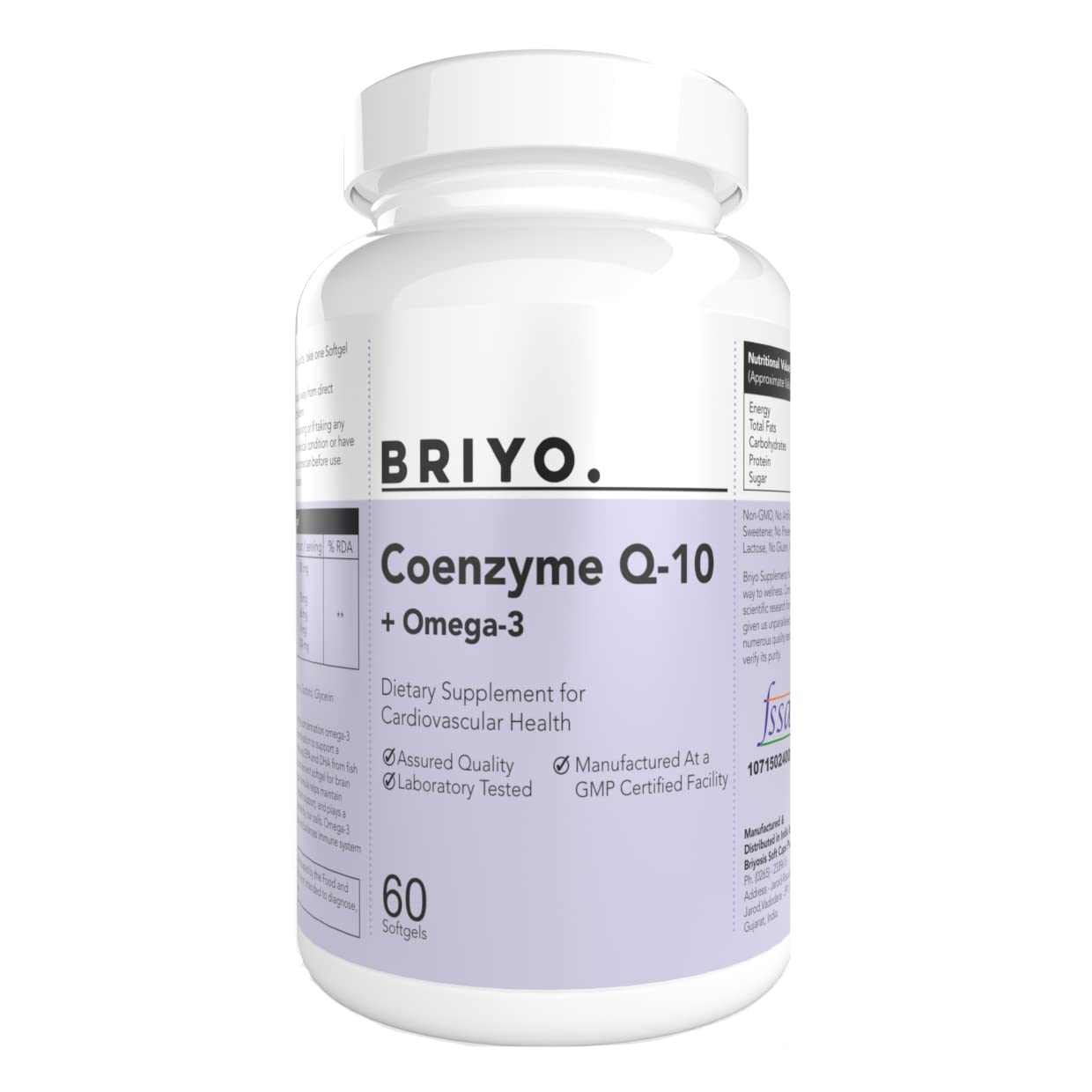 Briyosis CoenzymeQ10 + Omega 3-150 mg Omega 3 + 100 mg Omegas 3 with Lycopene and Selenium for Heart Health, Cellular Energy, Antioxidant Support (B09RFCFZZB) Amazon Price History, Amazon Price Tracker