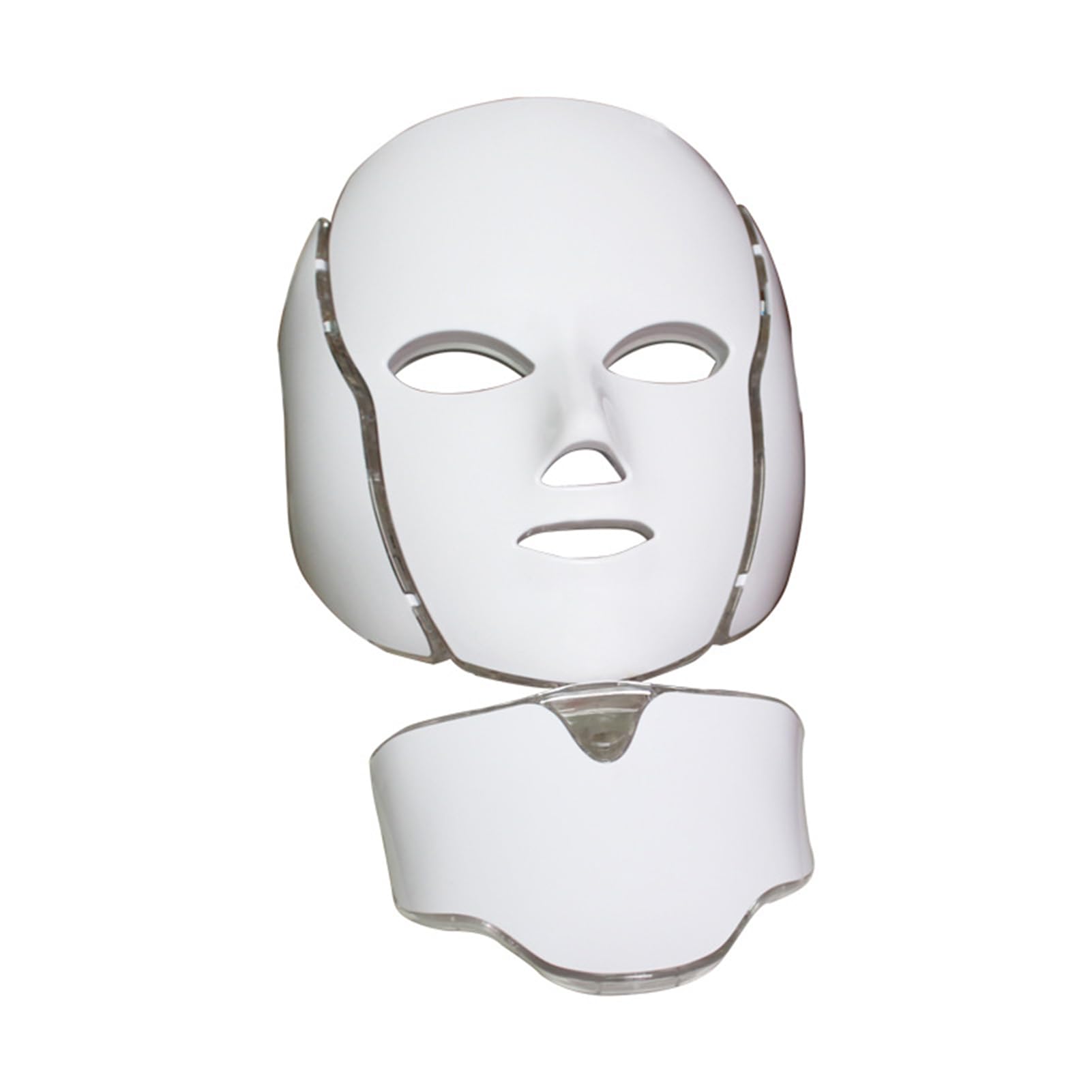 Maschera LED per il Viso, 7 Colore LED Maschera Photon con Collo, Terapia della Luce, Trattamento Facciale per il Ringiovanimento e Cura della Pelle