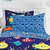 dream FACTORY Kids 7-Piece Complete Set Easy-Wash Super Soft Microfiber Comforter Bedding, Full, Navy Submarine #5