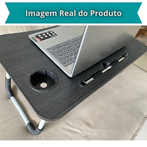 Mesa Portátil Para Estudar E Trabalhar Em Madeira Para Notebook Trabalhos Estudos em MDF Suporte Cam