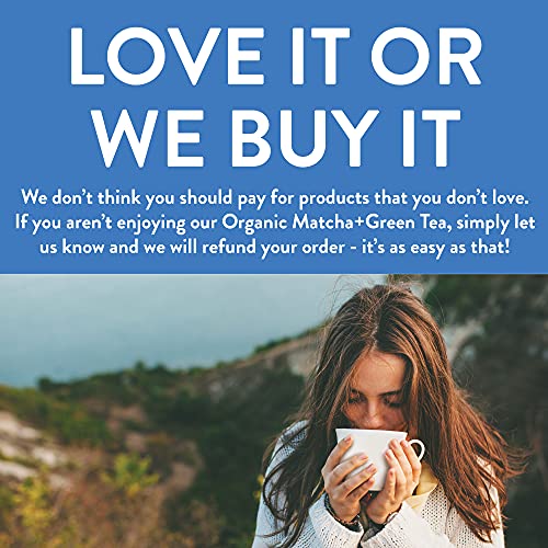 image for FGO Organic Japanese Matcha + Green Tea, Eco-Conscious Tea Bags, 100 C