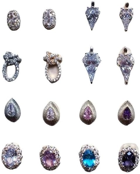 5Pcs Korean Nail Crystal Charm Fashion Design Sparkle Gems Jewelry for Nail 3D Accessories Designer Charms