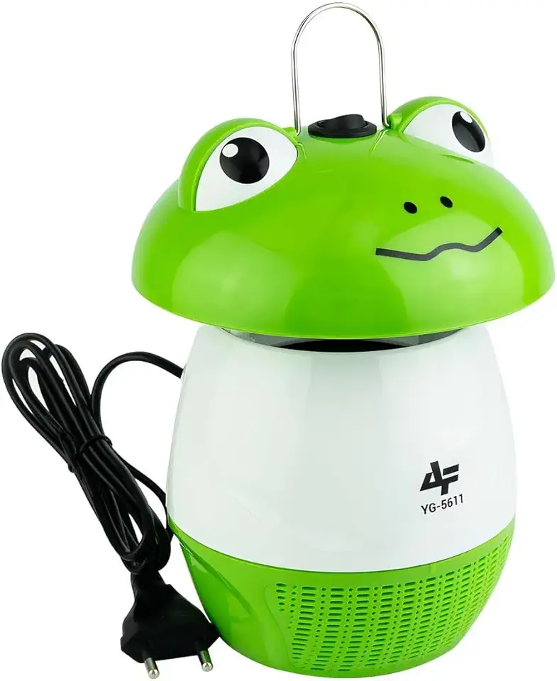 Lanterna Armadilha Elétrica para Mosquitos Sapinho | Luz UV 360° | Silenciosa e Segura | Uso Interno e Externo