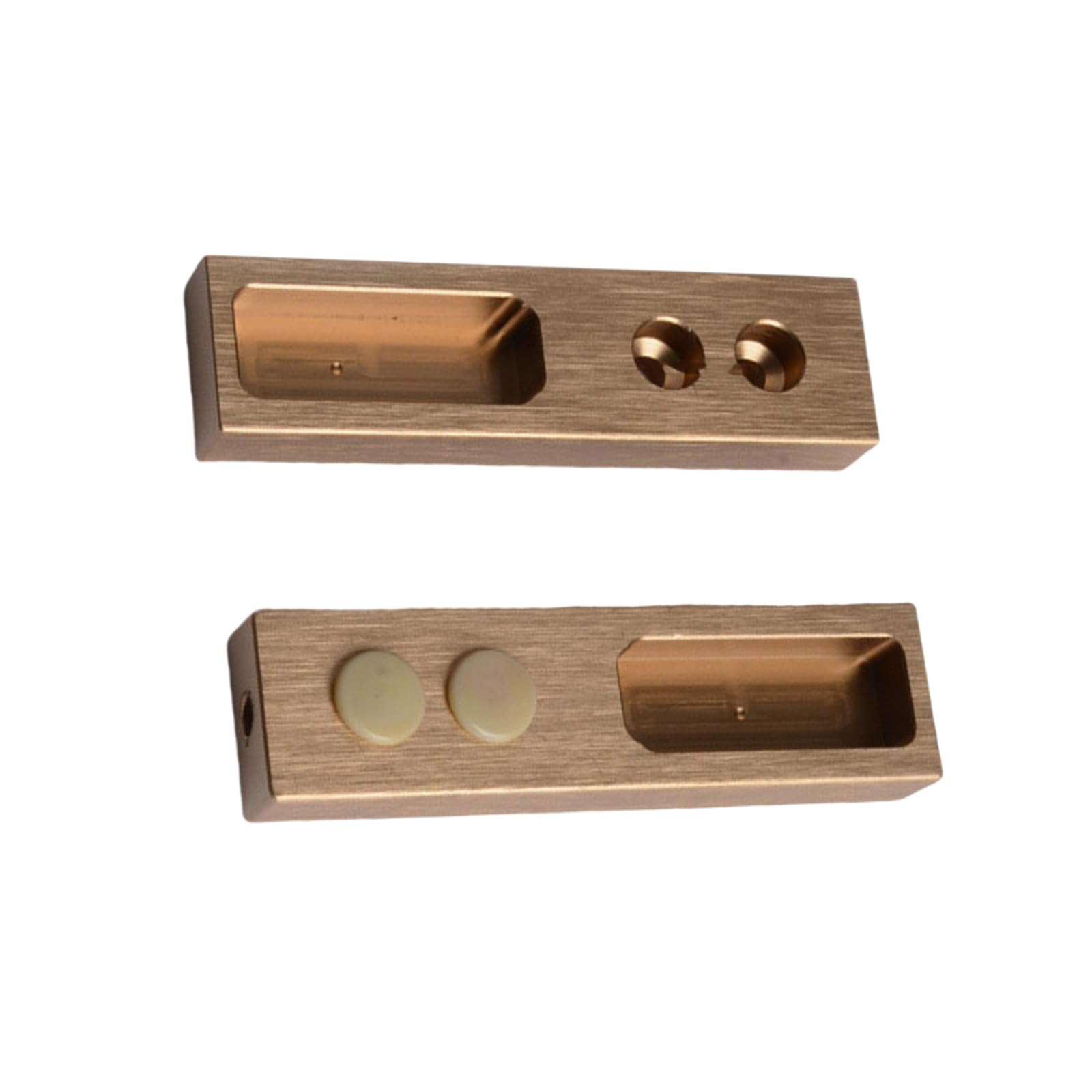 Of 2 Wardrobe Poles Flanges Brackets Portable Sturdy Aluminum Designs for Bedroom Organization Use Rustproof Closet Mount