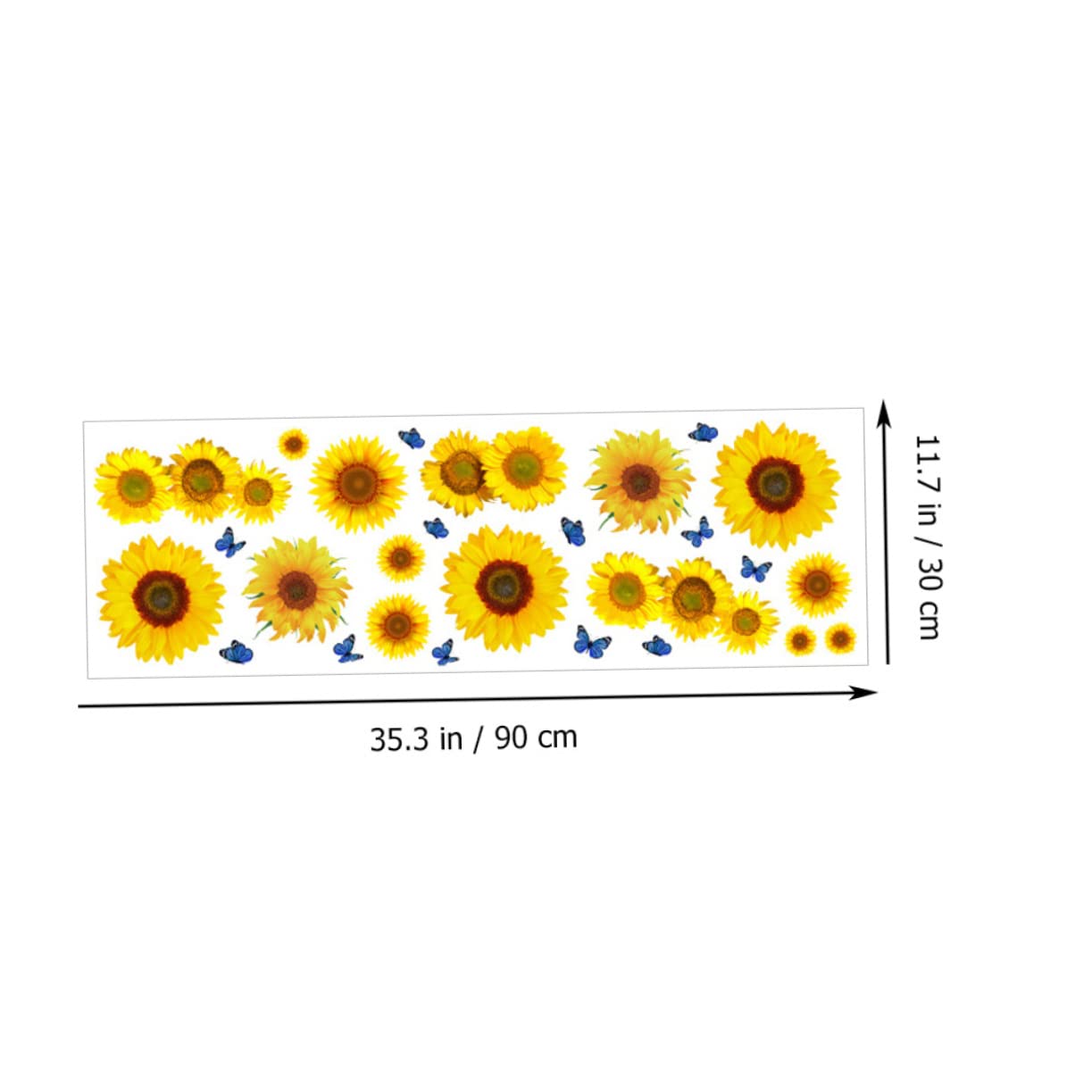 Toddmomy 2 Series Pegatinas Decorativas De Girasoles Y Autoadhesivas Para Calcomanías Para Dormitorios 2 Hojas*2