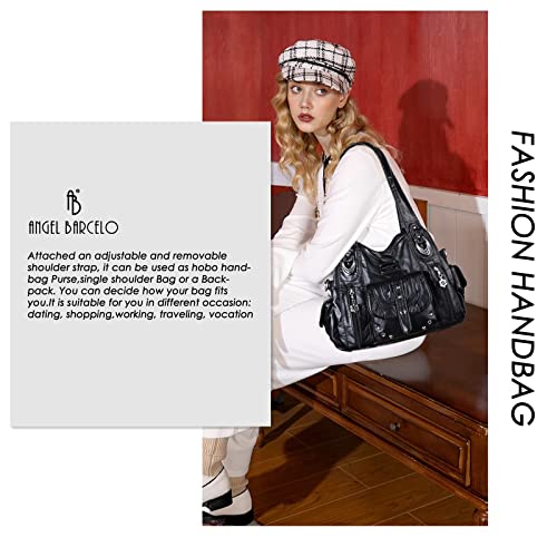 Image of Angel Barcelo Hobo Bag for Women Crossbody Purse and Handbags Shoulder Bags