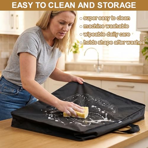 Image of Air Fryer Cover Dust Cover for Ninja FO101 French Door Premier Air Fryer Convection Oven Toaster,16.93 inch*14.57 inch*12.99 inch Heat-Resistant Waterproof Dust-proof Kitchen Appliance Covers