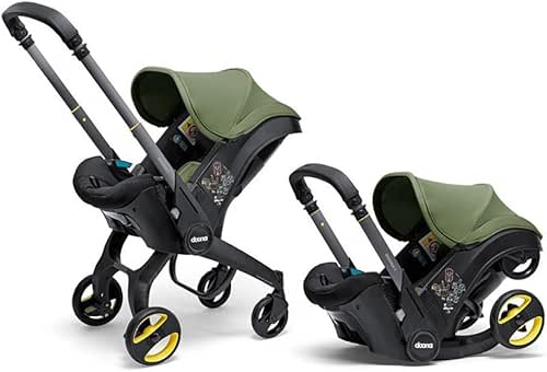 Poussette avec nacelles marque DOONA. Modèle DOONA I DESERT GREEN