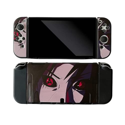 ENIFLY Cute Soft Shockproof Uchiha Itachi Dockable Cover Case Compatible with Nintendo Switch OLED,