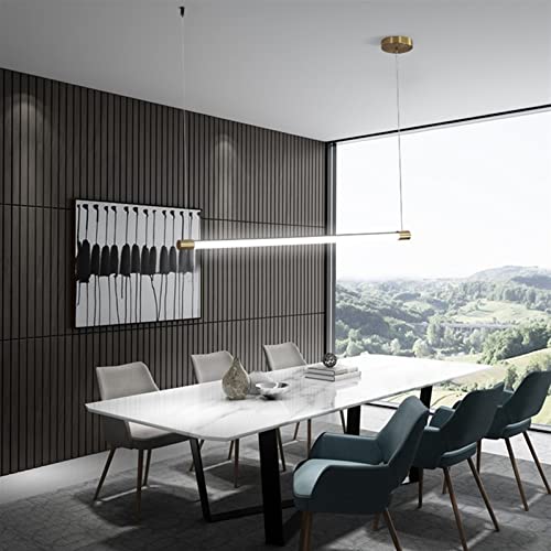 Lampe à suspension barre de tube LED minimaliste au fini haut de gamme pour plafond moderne