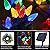 HUGSVIK C6 Solar Christmas Lights Outdoor Waterproof, 21Ft 50LED Strawberry C6 Christmas Lights Colored, 8 Modes Solar Powered Christmas Lights for Christmas Tree Wreath Garland Garden Patio