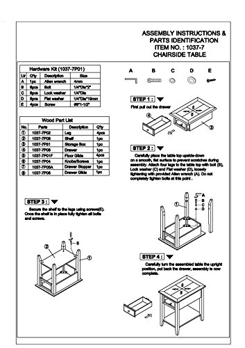 Jofran:, Chairside Table, 16"W X 24"D X 26"H, Espresso Finish, (Set Of 1) #TOP6