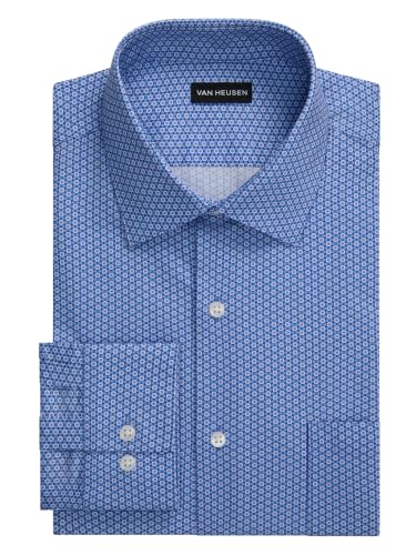 Image of Van Heusen Men's Dress Shirt Fitted Everyday Defense Stretch