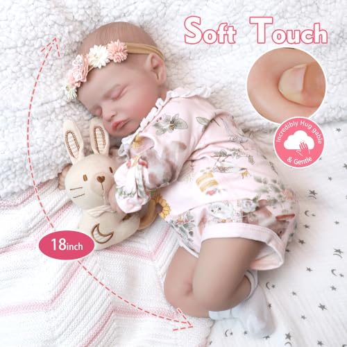 Reborn Baby Dolls - Realistic Baby Dolls Sleeping Newborn Baby Doll Girl by Bunadnes - Used condition - Image 2