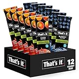 That's it. Mango+Blueberry Variety Probiotic Fruit Bar - Immunity Booster & Support Active Cultures to Promote Healthy Gut & Digestion 100% All Natural 2 Ingredients Whole 30 Compliant, Paleo, Allergen Friendly (12 Count)