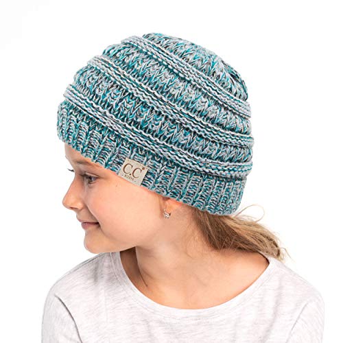 Image of C.C Hatsandscarf Kids Beanie Ages 2-5 Warm Chunky Thick Stretchy Knit Slouch Beanie Skull Hats (YJ-847-KIDS)